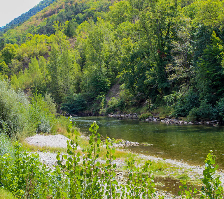 bord de riviere camping